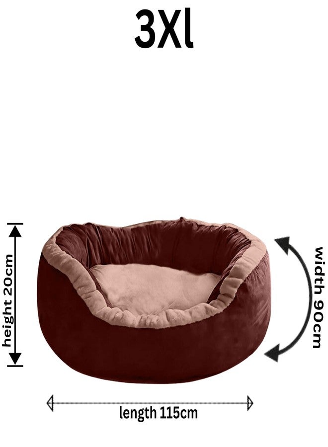DRILLY Premium Fur XXXL Dog Bed for Extra Large Dogs Washable-Orthopedic Big Dog Beds | Big Breed | | Giant Human Dog Bed (3XL) - Image 4